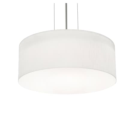 Afx Anton 12'' Pendant - Satin Nickel Finish - Linen White Shade ANP1214MBSN-LW